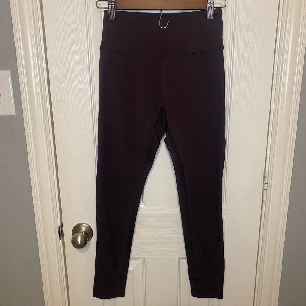 Alphalete Womens XS High Waisted Performance Leggings Dark Brown Yoga